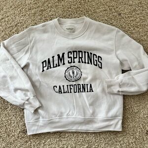Abercrombie & Fitch White Palm Springs California Crewneck Sweatshirt